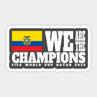 Fifa World Cup Qatar 2022 Champions - Ecuador - Dark Color Edition Sticker